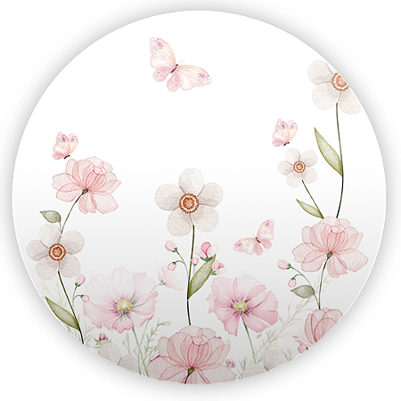 Capa Mini Painel Sublimado - Jardim Floral