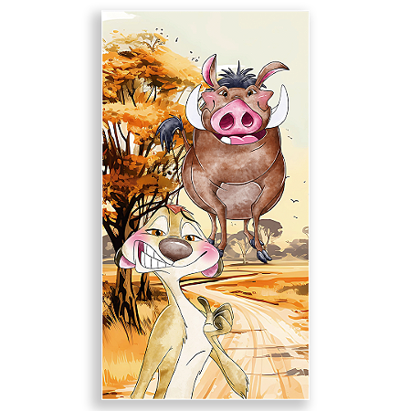 Capa Faixa Lateral Sublimado - Rei Leao