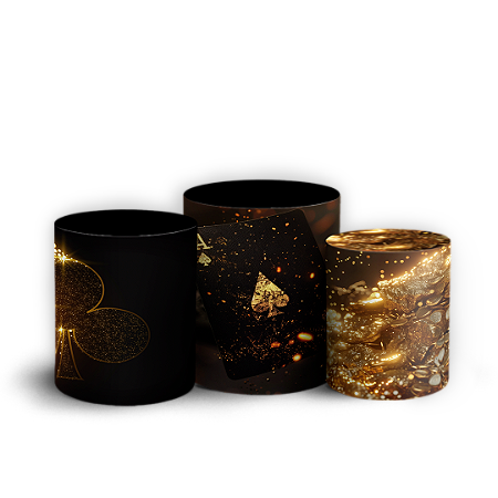 Capas Trio Cilindro Sublimado Vest Facil - Cassino