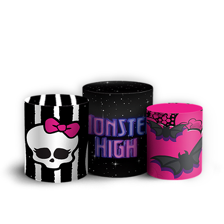 Capas Trio Cilindro Sublimado Vest Facil - Monster High