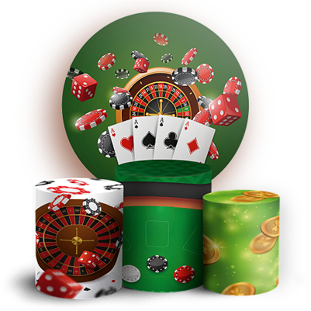 Capas Painel Redondo e Trio Cilindro Sublimado - Cassino