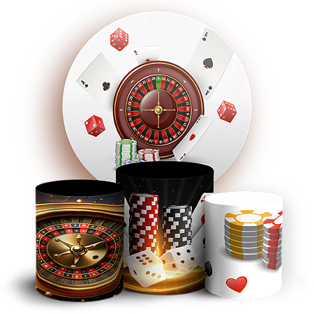 Capas Painel Redondo e Trio Cilindro Sublimado - Cassino