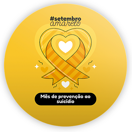 Capa Painel Redondo Sublimado - Setembro Amarelo
