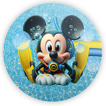 Capa Mini Painel Sublimado - Mickey Fundo