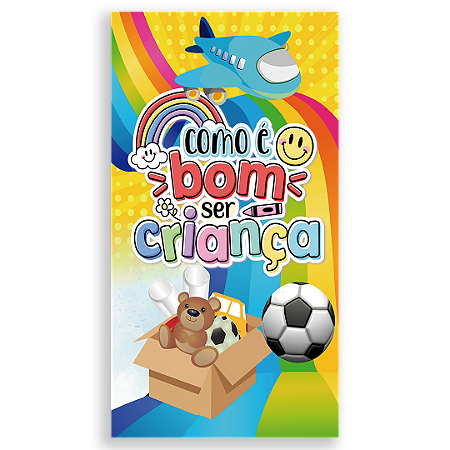 Capa Faixa Lateral Sublimado - Dia Das Criancas