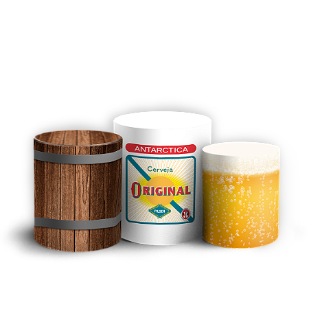 Trio Cilindro - Boteco Bar - Sublimado 3D