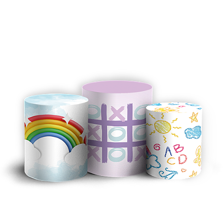 Trio Cilindro - Dia Das Criancas - Sublimado 3D