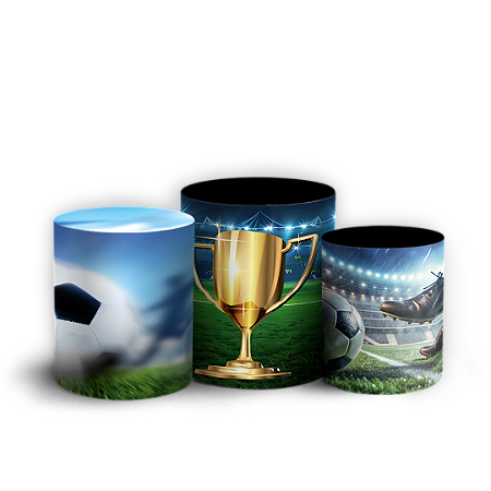 Trio Cilindro - Futebol - Sublimado 3D