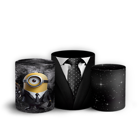 Trio Cilindro - Malvado Favorito - Sublimado 3D