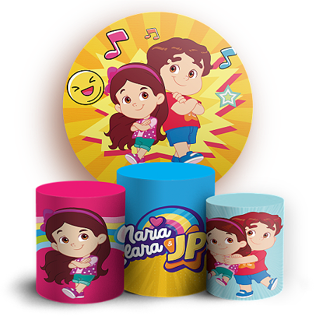 Capas Painel Redondo e Trio Cilindro Sublimado - Maria Clara Jp
