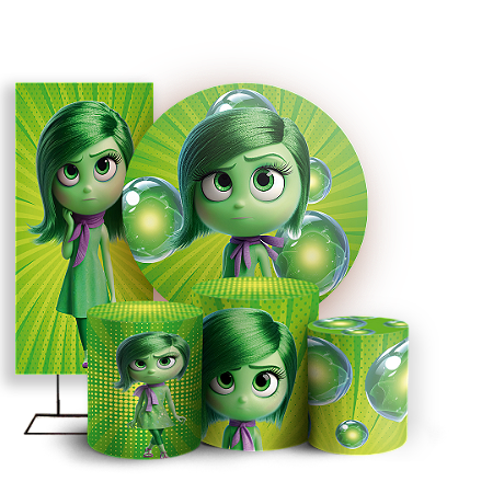 Capas Painel Redondo Trio Cilindro e Faixa Lateral Sublimado - Nojinho