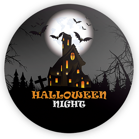 Capa Mini Painel Sublimado - Dia das Bruxas Halloween