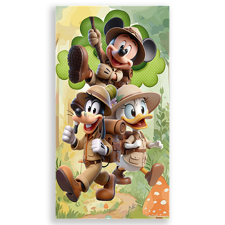 Capa Faixa Lateral Sublimado - Mickey Safari
