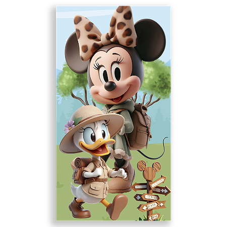 Capa Faixa Lateral Sublimado - Mickey Safari