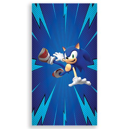 Capa Faixa Lateral Sublimado - Sonic
