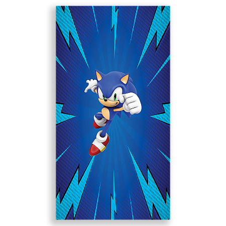 Capa Faixa Lateral Sublimado - Sonic