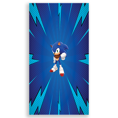Capa Faixa Lateral Sublimado - Sonic