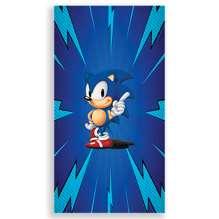 Capa Faixa Lateral Sublimado - Sonic