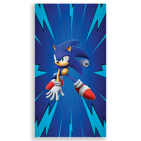 Capa Faixa Lateral Sublimado - Sonic