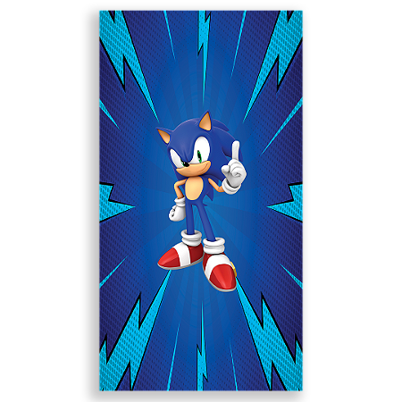 Capa Faixa Lateral Sublimado - Sonic