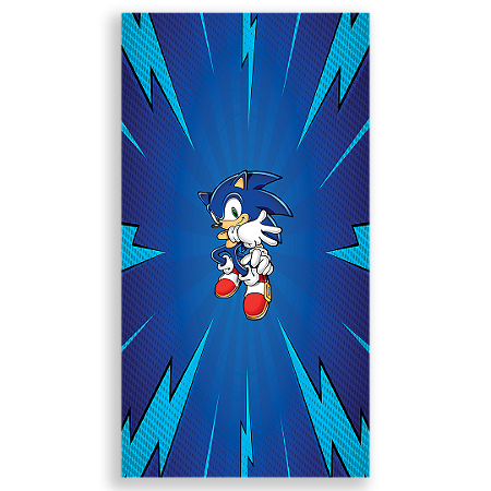 Capa Faixa Lateral Sublimado - Sonic