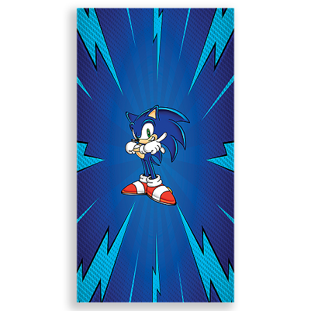 Capa Faixa Lateral Sublimado - Sonic