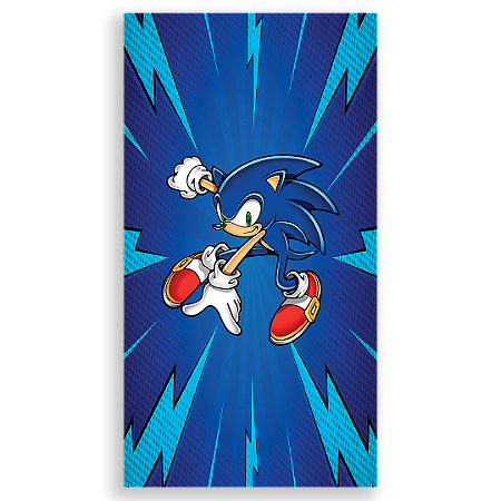 Capa Faixa Lateral Sublimado - Sonic