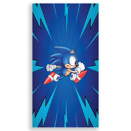 Capa Faixa Lateral Sublimado - Sonic