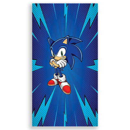 Capa Faixa Lateral Sublimado - Sonic