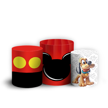 Capas Trio Cilindro Sublimado Vest Facil - Mickey