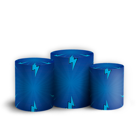 Capas Trio Cilindro Sublimado Vest Facil - Fundo Sonic