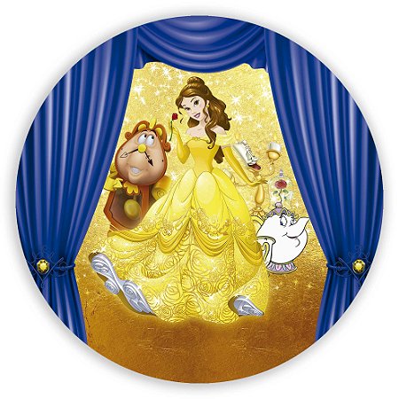 Capa Mini Painel Sublimado - Princesa Bela e a Fera