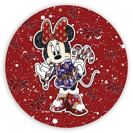 Mini Painel - Natal Ano Novo Minnie - Sublimado 3D