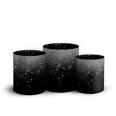 Capas Trio Cilindro Sublimado Vest Facil - Glitter