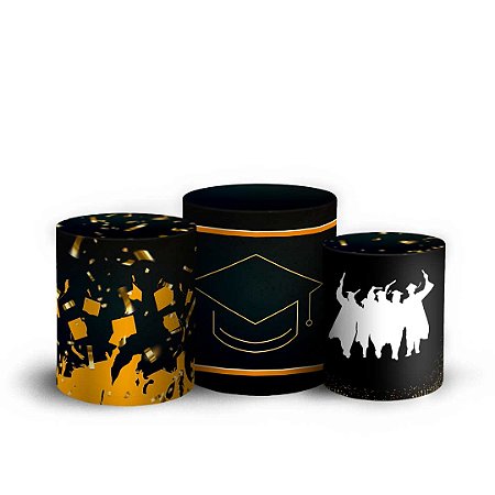 Capas Trio Cilindro Sublimado Vest Facil - Formatura