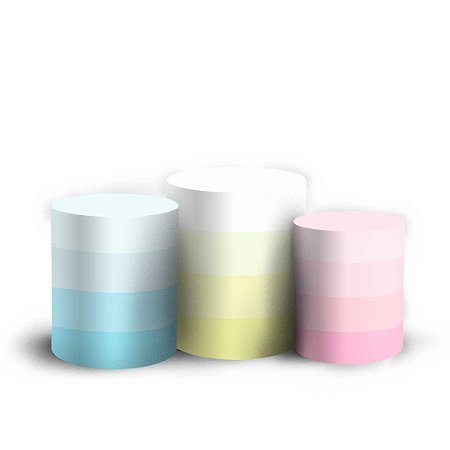 Capas Trio Cilindro Sublimado Vest Facil - Brilha Brilha Estrelinha