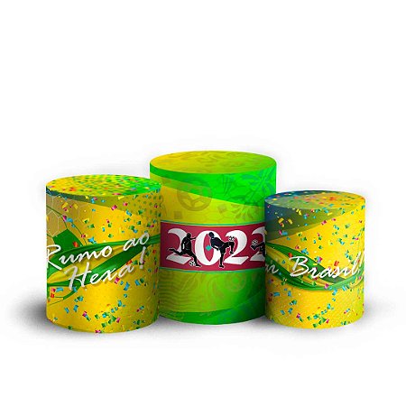 Capas Trio Cilindro Sublimado Vest Facil - Copa Qatar