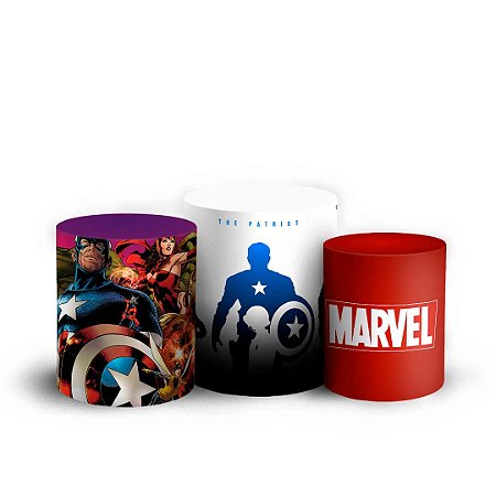 Trio Cilindro - Herois - Sublimado 3D + Elástico