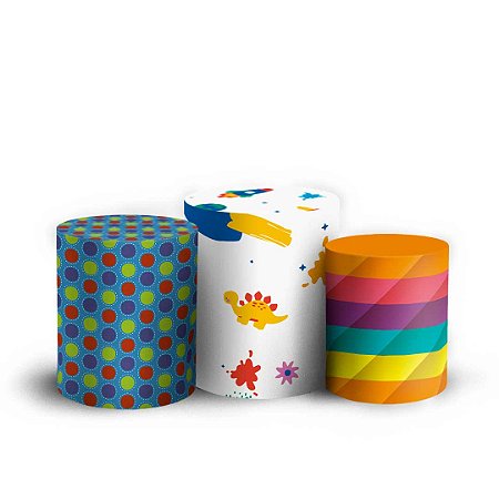 Capas Trio Cilindro Sublimado Vest Facil - Dia das Crianças