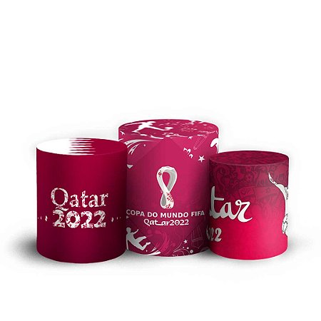Capas Trio Cilindro Sublimado Vest Facil - Copa Qatar