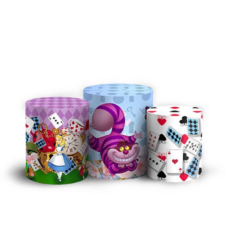 Capas Trio Cilindro Sublimado Vest Facil - Alice