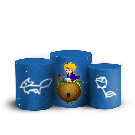 Capas Trio Cilindro Sublimado Vest Facil - Pequeno Principe