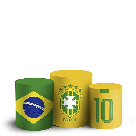 Capas Trio Cilindro Sublimado Vest Facil - Futebol