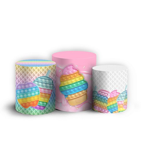 Capas Trio Cilindro Sublimado Vest Facil - Pop It Fidget Toys