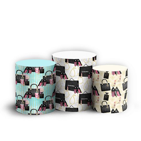 Capas Trio Cilindro Sublimado Vest Facil - Fashion