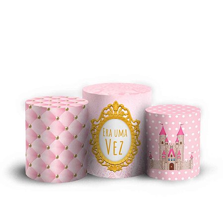 Capas Trio Cilindro Sublimado Vest Facil - Princesas