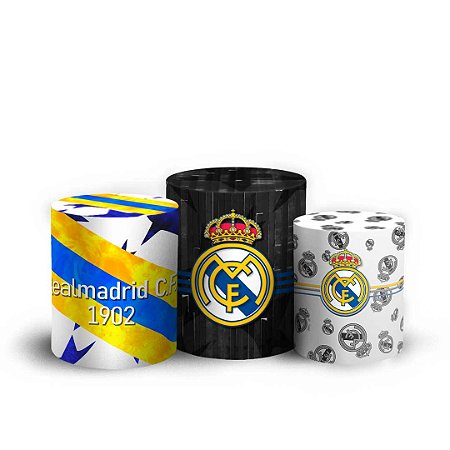Capas Trio Cilindro Sublimado Vest Facil - Real Madrid
