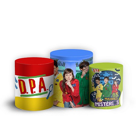 Capas Trio Cilindro Sublimado Vest Facil - DPA Detetives do Prédio Azul