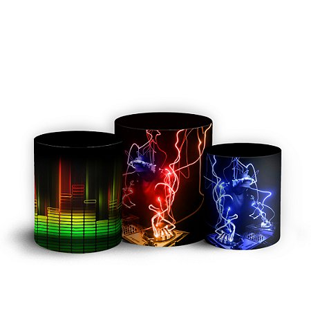 Capas Trio Cilindro Sublimado Vest Facil - DJ