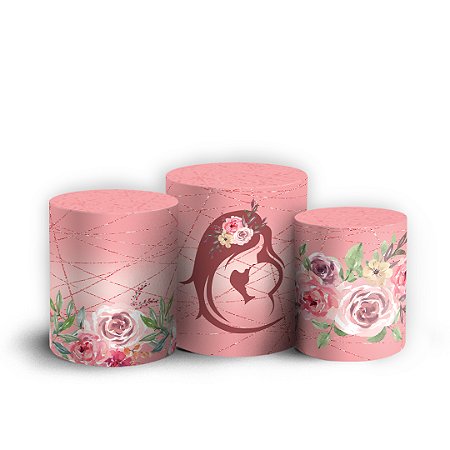 Capas Trio Cilindro Sublimado Vest Facil - Dia das Mães